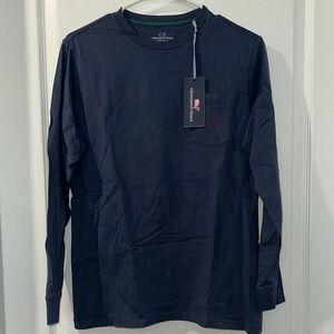 NWT - Vineyard Vines  Navy Blue Long Sleeve Shirt